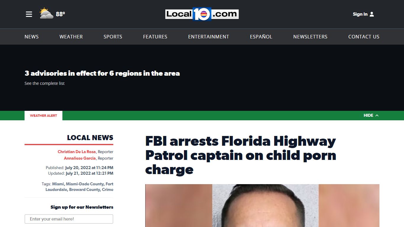 FBI arrests Florida Highway Patrol captain on child porn charge - WPLG